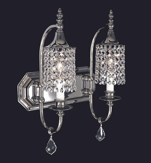 2-Light Polished Silver Princessa Sconce (84|2042 PS)