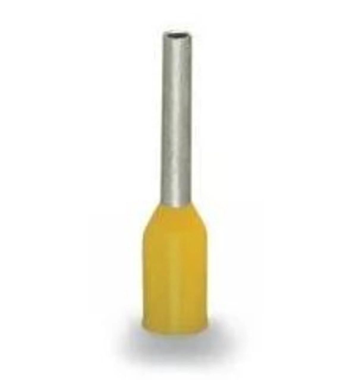 24 AWG Single Insulated Wire Ferrules, Yellow, Short By Wago 216-301