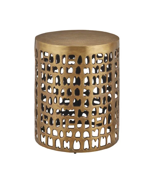 Alvar Gold Accent Table (92|4000-0011)