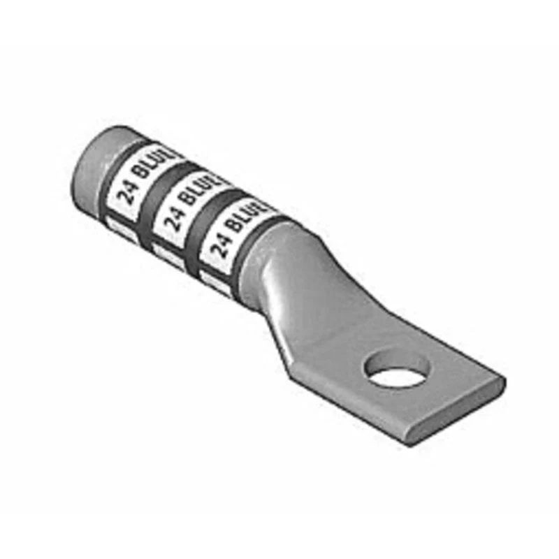 Copper Comp Lug, 2/0, 1-H Stud, Long, BlackBy Thomas & Betts 54910BE