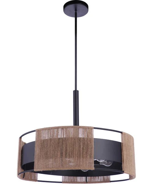 Craftmade Kensey 6-Light Pendant Flat Black