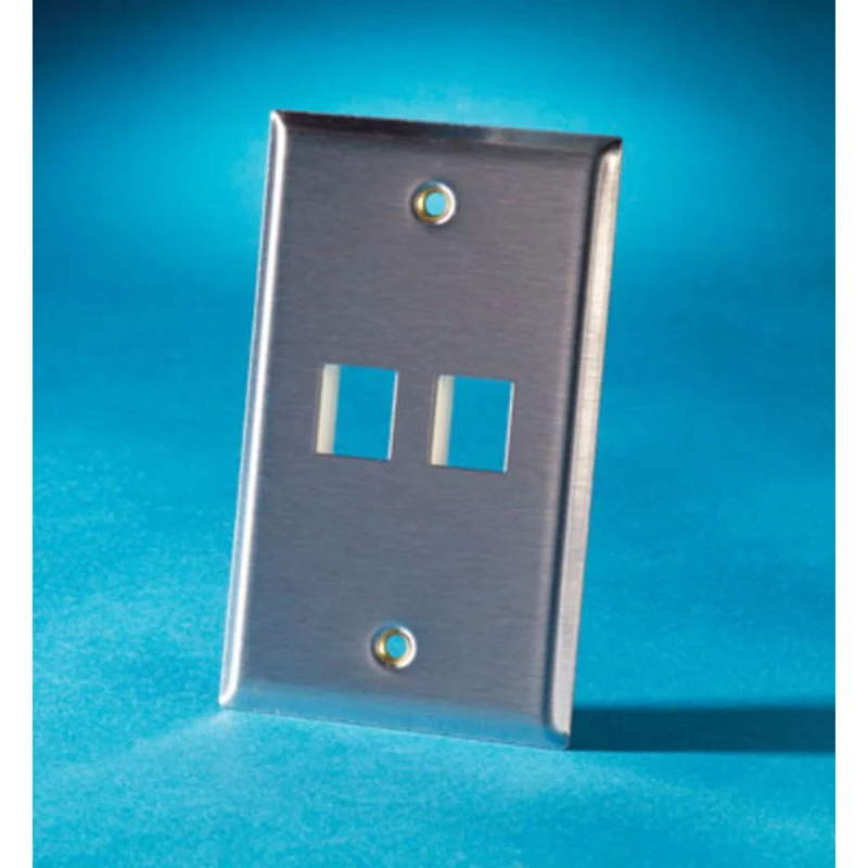 FP,KEYSTONE,2HOLE,SG,SS By Ortronics KSSS2