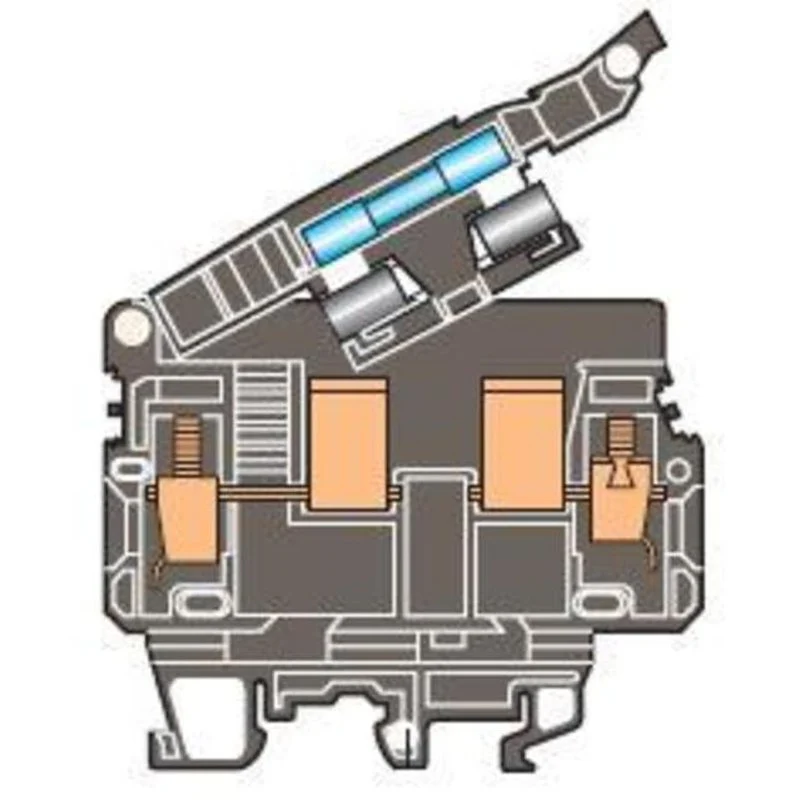 Fuse Holder Terminal Block, Type: ML 10/13.SFL By Entrelec 1SNA199168R0000