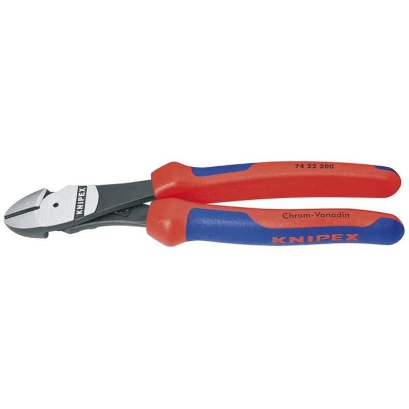 High Leverage 12° Angled Diagonal Cutters By Knipex 74 22 200 SBA