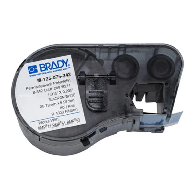 Label Maker Cartridge, 0.235" x 0.750" By Brady M-125-075-342