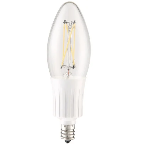 LED C35 120V 4W 2700K 400LM 360°E12 DIM CHROME (758|E12B-4-D-27-C)