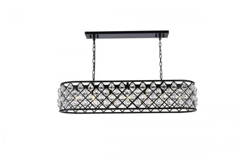Madison 7 light Matte Black Chandelier Clear Royal Cut Crystal (758|1216G50MB/RC)