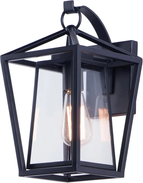 Maxim 14"H Artisan 1-Light Outdoor Wall Mount Black