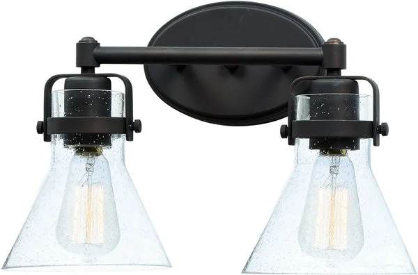 Maxim 15"W Seafarer 2-Light Bath Vanity Oil Rubbed Bronze
