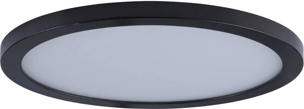 Maxim 15"W Wafer LED RD 3000K Flush Mount Bronze