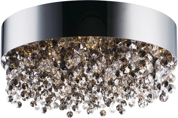 Maxim 16"W Mystic 11-Light LED Flush Mount Polished Chrome