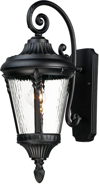 Maxim 22"H Sentry 1-Light Outdoor Wall Sconce Black