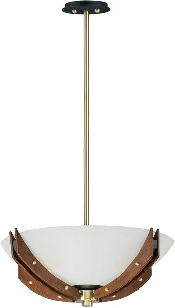 Maxim 22"W Merge 4-Light Semi-Flush Mount/Pendant Bronze / Antique Pecan