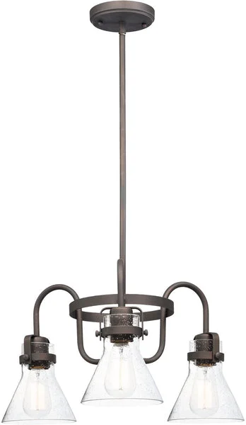 Maxim 22"W Seafarer 3-Light Chandelier Oil Rubbed Bronze