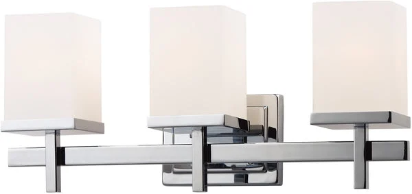 Maxim 22"W Tetra 3-Light Bath Vanity Polished Chrome