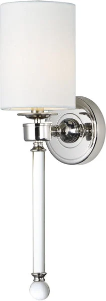 Maxim 5"W Lucent 1-Light Wall Sconce Polished Nickel