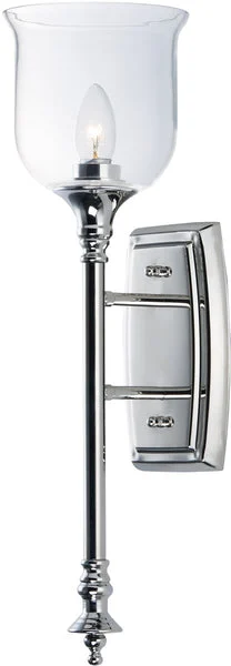 Maxim 6"W Centennial 1-Light Wall Sconce Polished Nickel