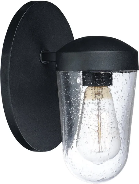 Maxim 9"H Lido 1-Light Outdoor Wall Sconce Black