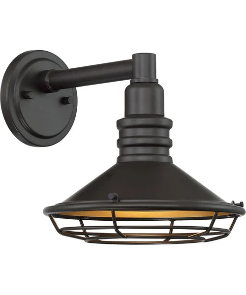 Nuvo lighting 10"H Blue Harbor 1-Light Outdoor Dark Bronze / Gold