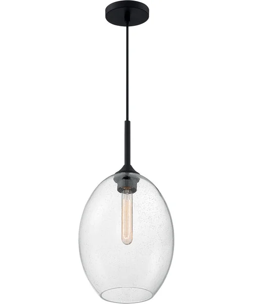Nuvo lighting 10"W Aria 1-Light Pendant Matte Black