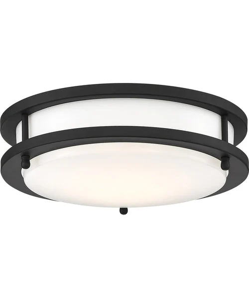 Nuvo lighting 10"W Glamour LED Close-to-Ceiling Light Matte Black