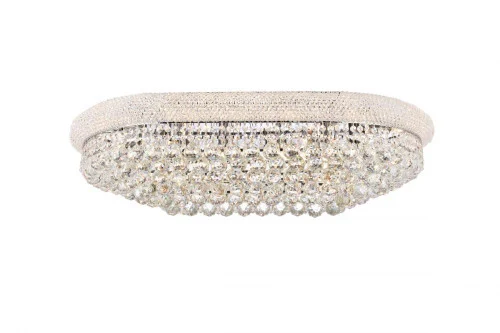 Primo 18 light Chrome Flush Mount Clear Royal Cut Crystal (758|V1800F36SC/RC)