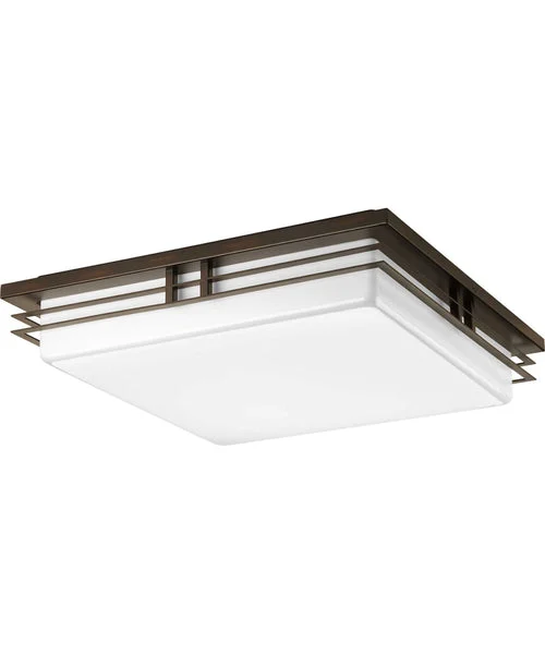 Progress lighting Helm 3-Light 18" LED Flush Mount Antique Bronze