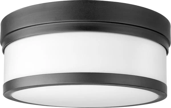 Quorum 12"W Celeste 2-light Ceiling Flush Mount Noir