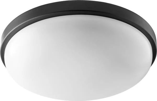 Quorum 15"W 1-light LED Ceiling Flush Mount Noir