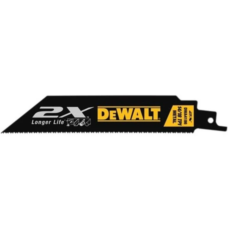 Reciprocating Saw Blade, Premium Metal, 14/18 TPI, 6" By Dewalt DWA4186