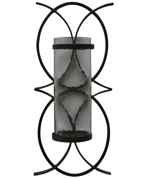 Signature design by ashley 10"W Bryndis Wall Sconce Black