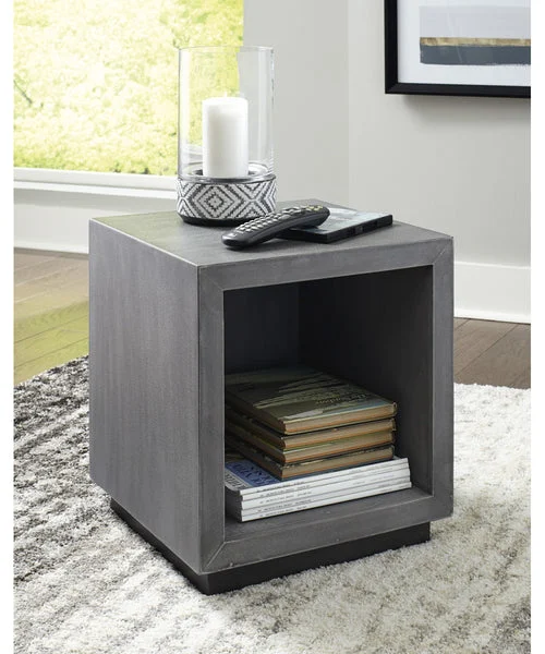 Signature design by ashley 18"H Larkburg Accent Table Gray