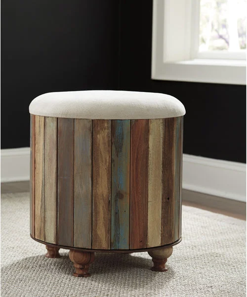 Signature design by ashley 21"H Oristano Storage Ottoman Multi