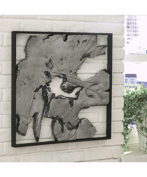 Signature design by ashley 26"H Fabiana Wall Decor Black/Silver