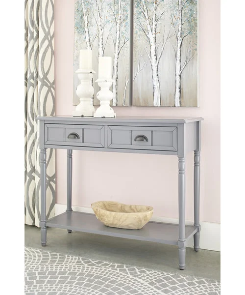 Signature design by ashley 30"H Goverton Console Sofa Table Gray