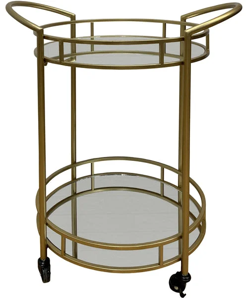 Signature design by ashley Wynora Bar Cart Gold