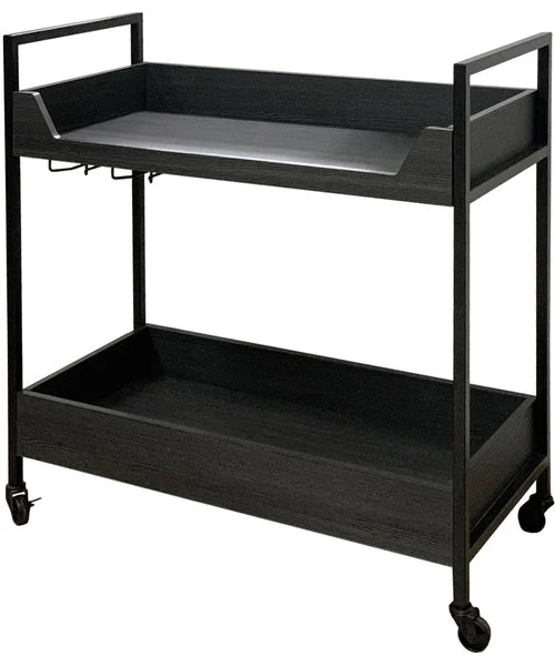 Signature design by ashley Yarlow Bar Cart Black/Gray