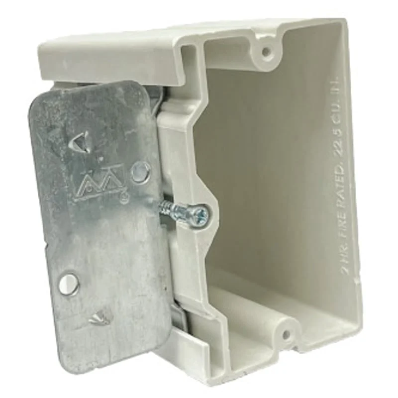 SLIDERBOX 1-Gang Fiberglass Outlet Box By Allied Moulded 1099-AB
