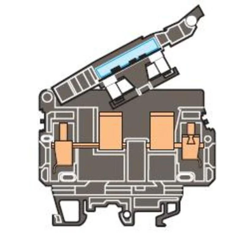 Terminal Block, Fuse Holder, 13mm, Type: ML 10/13.SFD, Black By Entrelec 0199 166.26