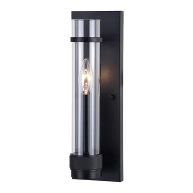 Vaxcel W0427 Bari 14-In.H Wall Light Matte Black